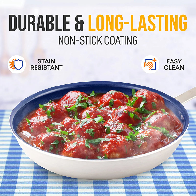 NutriChef Ceramic Non-Stick Omelette Pan