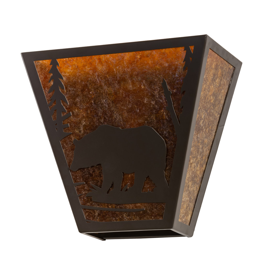 Rustic Lodge Flush Mounted Sconce Meyda Lighting
