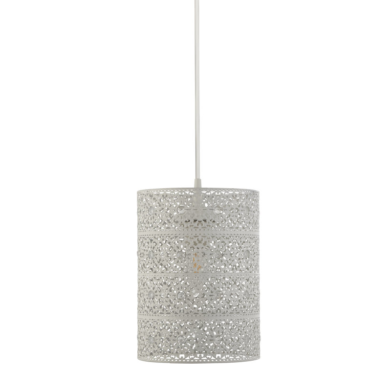25.5 cm H Drum Pendant Shade ( Uno ) in Clear