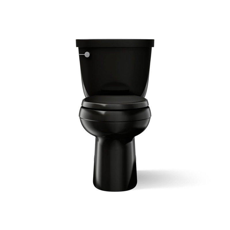 Cimarron Comfort Height Two-Piece Elongated 1.28 Gpf Chair Height Toilet, Black