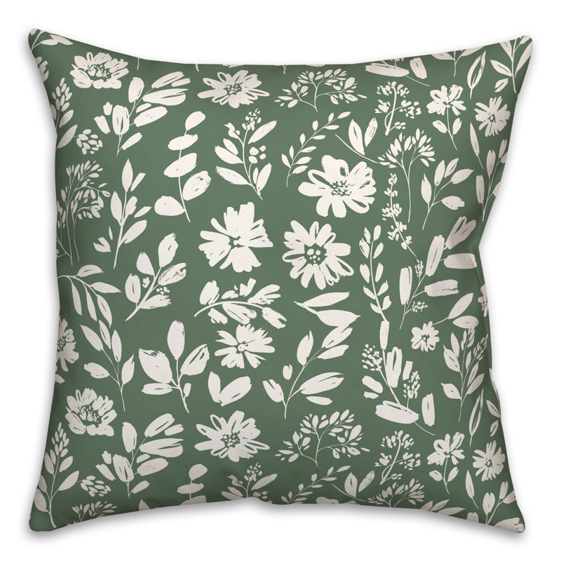  Housse et insert de coussin 16 po, 20 po x 20 po, Vert
