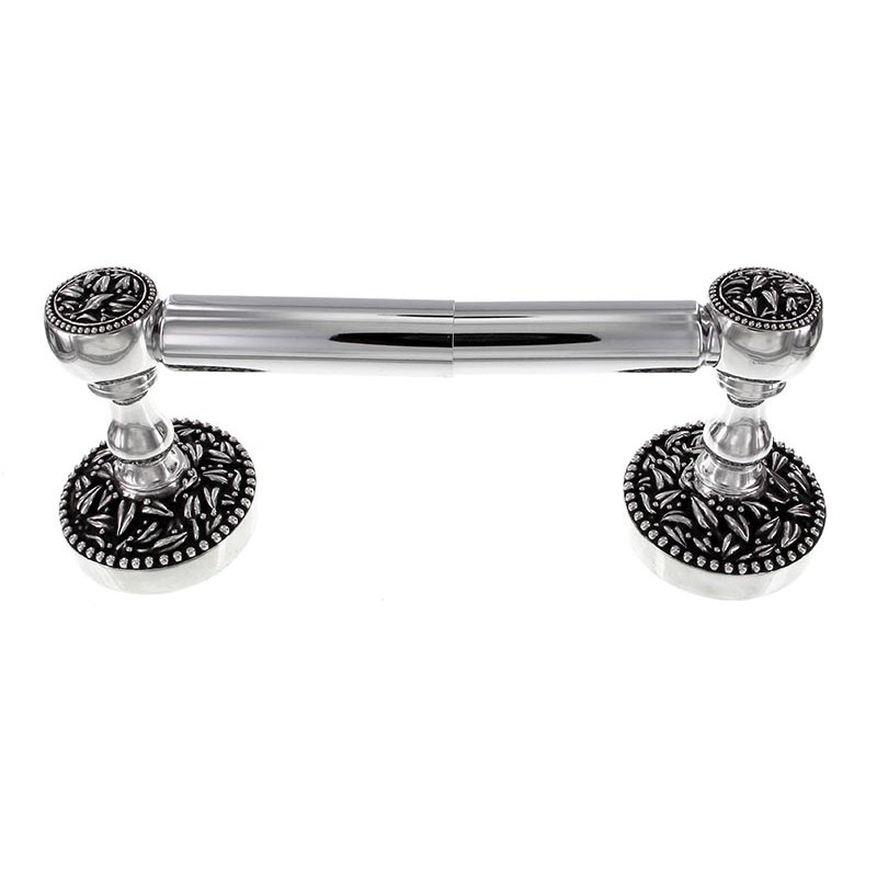 San Michele Wall Mounted Toilet Paper Holder, Antique Silver
