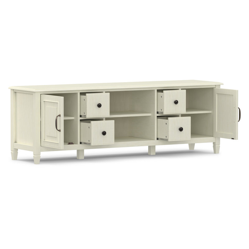 Meuble télé Connaught, Blanc antique