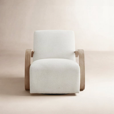 Oak Swivel Armchair