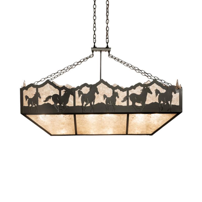 Running Horses 6 - Light Pendant