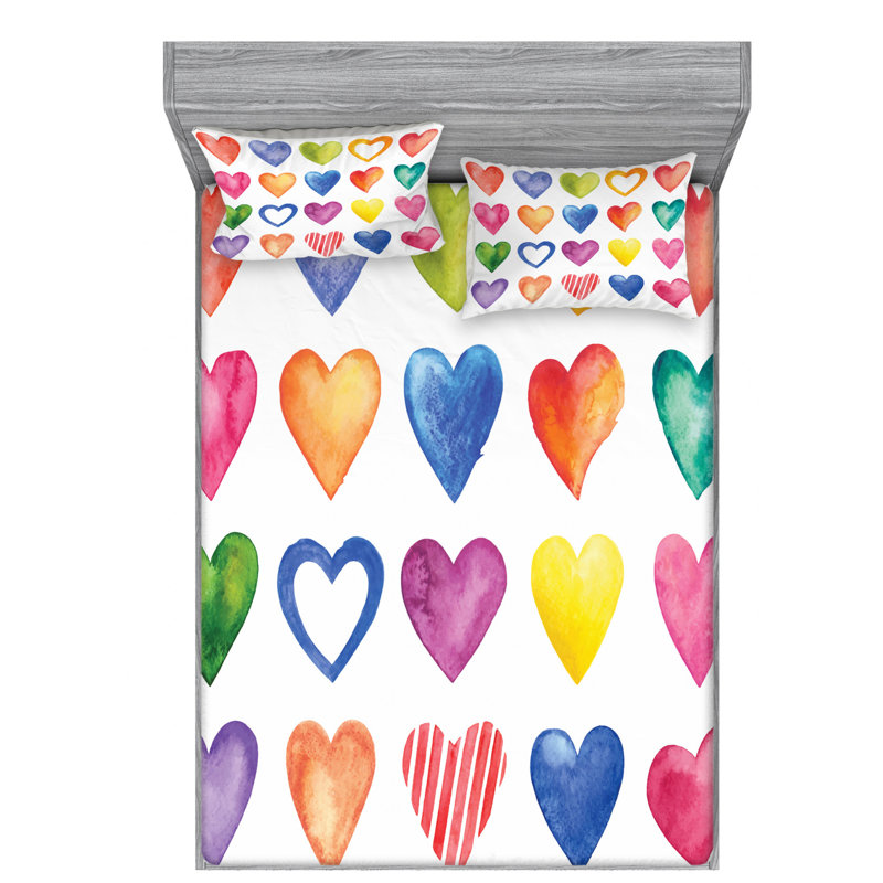 Microfiber Sheet Set, Full Sheet Set with Fitted Sheet