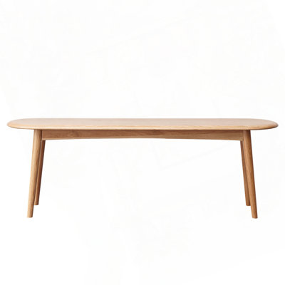 Banc en bois de chêne naturel