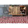 Chevella Authentic Flatwoven Handmade Red & Ivory Reversible Modern Geometric Maze Wool & Cotton Area Rug