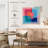 Concentric Geometric Color Block Square-724638395