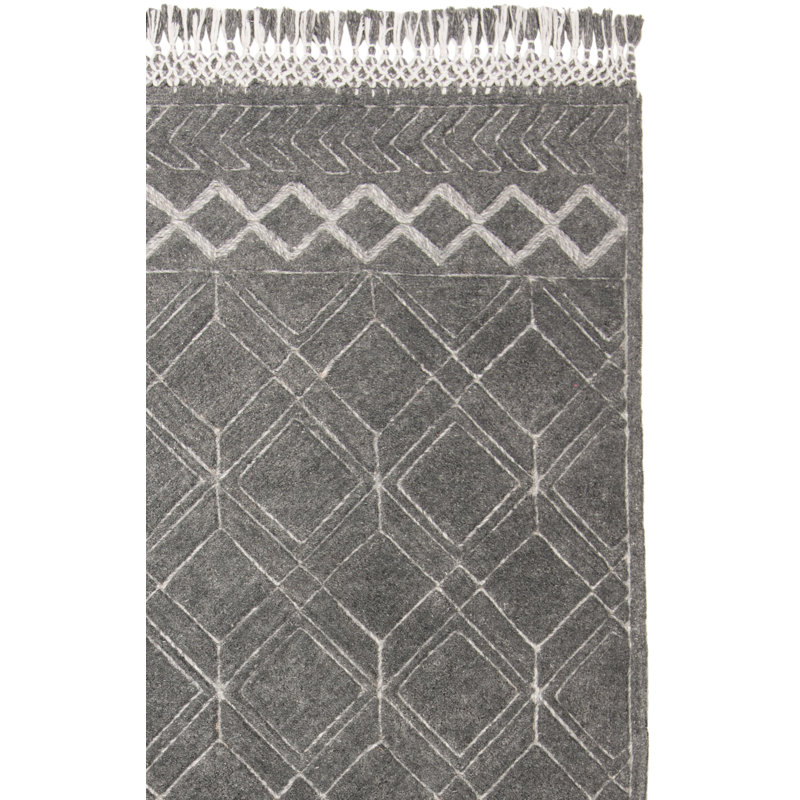 Powell Hand Tufted Performance Geometric Rug, Runner 2'3" x 8'
