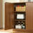 34.3" Modern Wavy Sideboard Curved Contour Design Storage Organizer Cabinet 2-Door Cabinet With Storage Function Suitable For Kitchen/Bedroom/Living Room Walnut 34.3"L X 15.7"W X 34.3"H