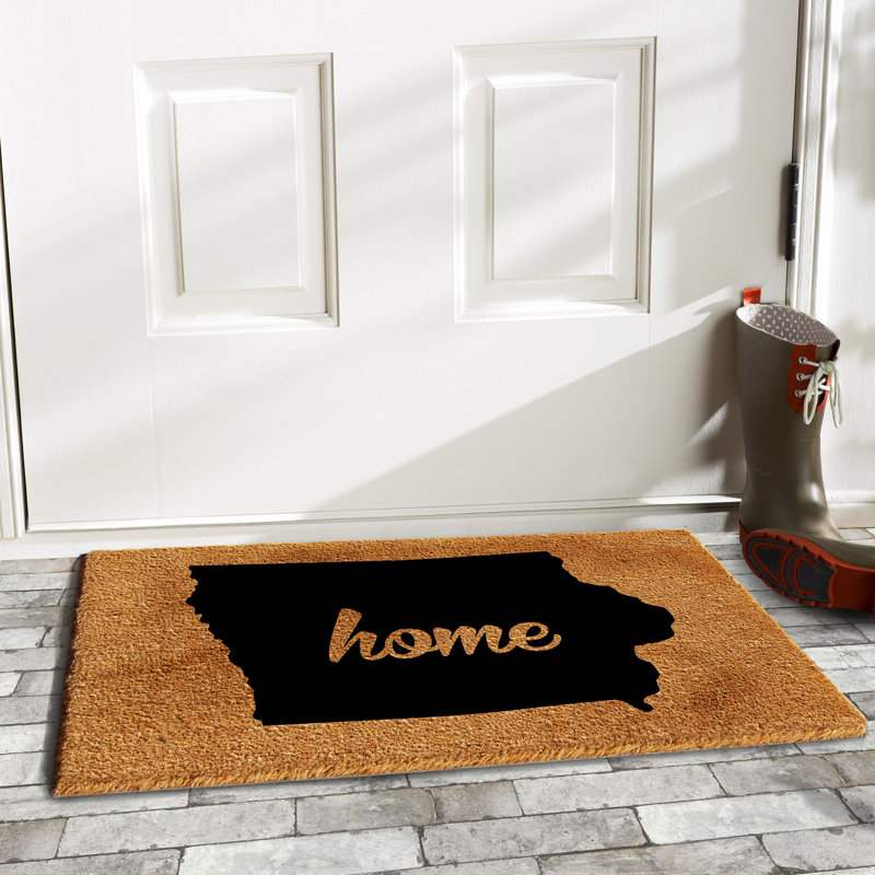 Tapis de porte d’extérieur antidérapant iowa Lindfield, L 0,6 po x l 29 po x P 17 po