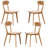 Nature Wood Dining Chair-4 chair-2070462771-2028346385