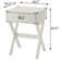Grable Transitional Wooden 1-Drawer Rectangular End Table with Metal Corners