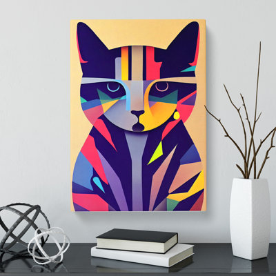 Cat Abstract Vol.4 - Wrapped Canvas