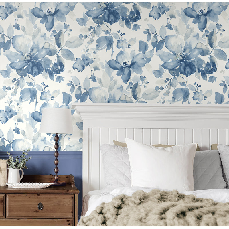Asfa Floral Roll, Bluestone