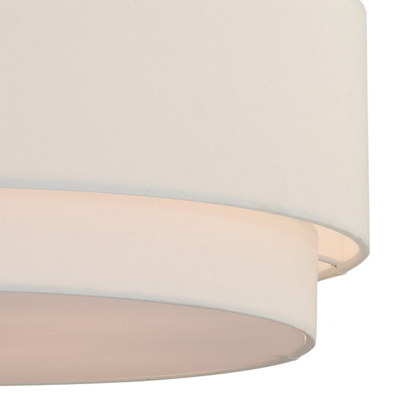 Amia Linen Semi Flush Mount