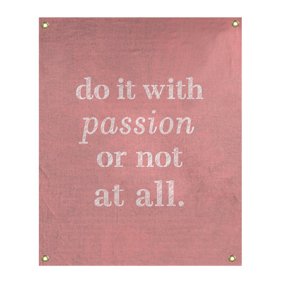 Tapisserie en polyester pour citation de passion