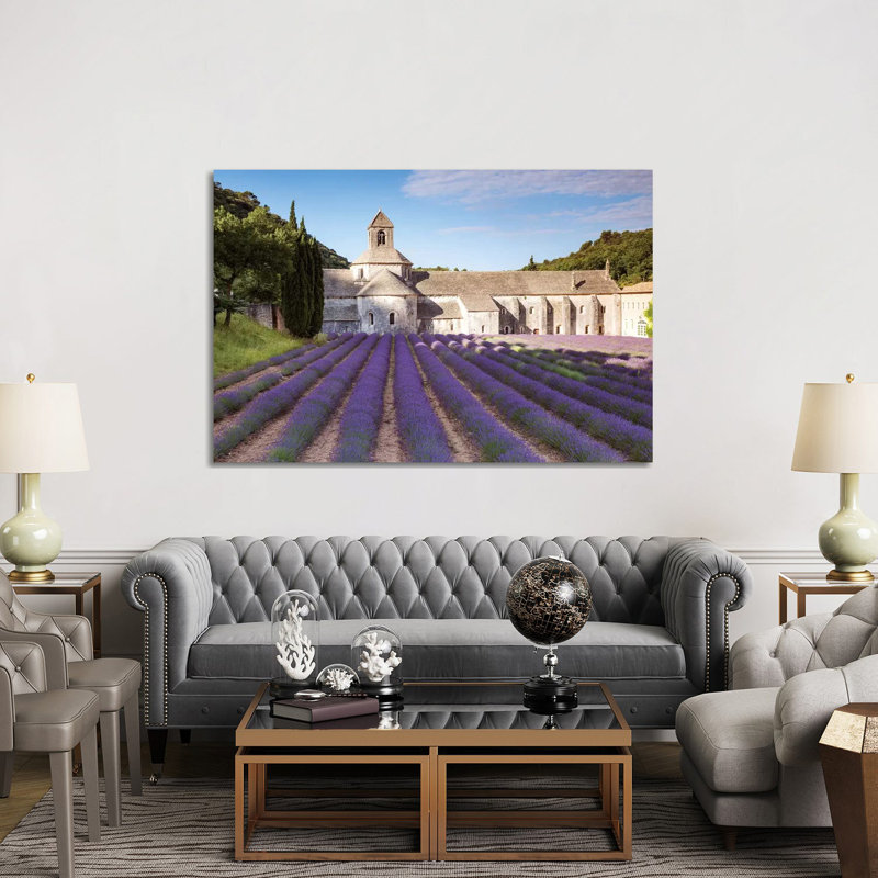Senanque Abbey, Provence, France 1 Piece Wall Art on Canvas, 152.5 cm H x 101.5 cm W x 3.175 cm D, Wrapped Canvas