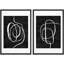 «Duotone Blue Oak Woodest Tree Rings Wilderness», 2 pièces sur toile-99016013-99016010