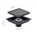 6 in. x 6 in. Stainless Steel Square Shower Drain with Square Pattern Drain Cover in Brushed Nickel