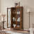 Gudbrand 62" Tall China Cabinet, 2 Glass Door Display Accent Cabinet-114210691