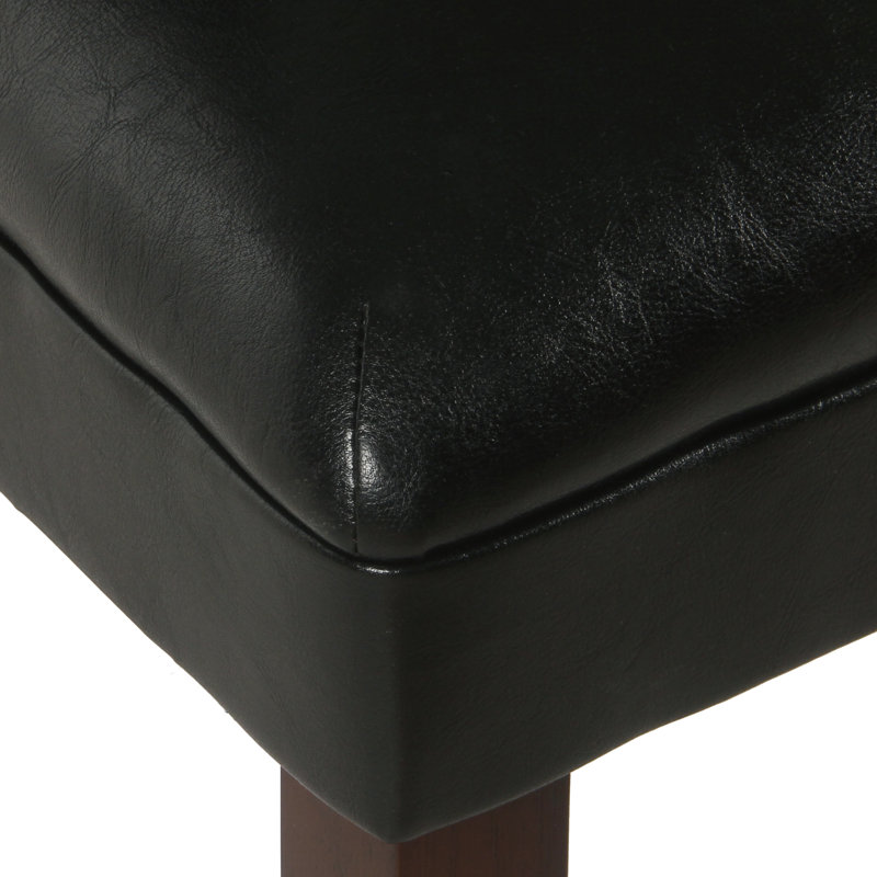 Chaise de salle à manger rembourrée Kelm, Noir
