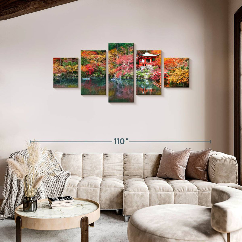Vibrant Japan Autumn, 36" H x 80" W
