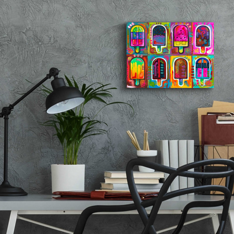 «Ice Pops 2» par Dean Russo - impression non encadrée, H 12 po x l 16 po x P 0,2 po