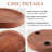 Guein Oval Natural Marble Tray,Red Travertine