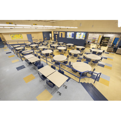 Mobile Shape Table - Rectangle Cafeteria Table
