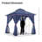 Yardgrace 8'X8' Soft-top Double-Roofed Steel Patio Gazebo-122431931
