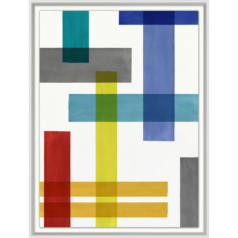 Cubed 1' Framed Print on Glass