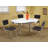 Brilliana Oval Metal Base Dining Table