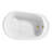 51" Streamline Freestanding Soaking Acrylic Bathtub With Drain and Bamboo Tray-62783513