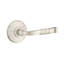 Santa Fe Flat Privacy (Bed & Bath) Door Lever with Round Rosette-119167908-119167917