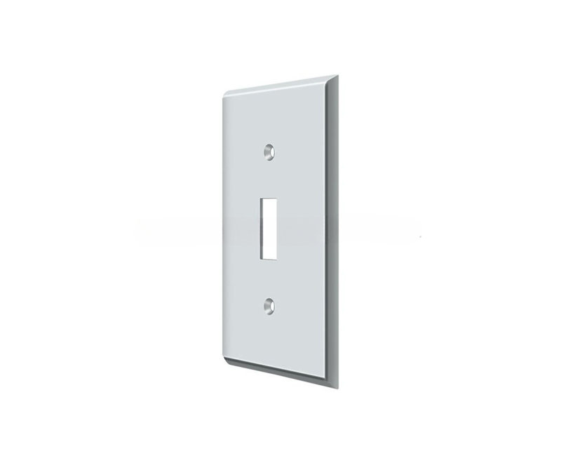 Plaque d'interrupteur: Simple standard; Finition chrome brillant, Bright Chrome