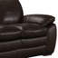 Canapé à accoudoirs arrondis en cuir véritable de 91,4 po Talon-50033541