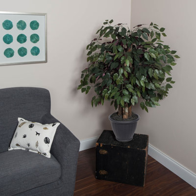 48'' Artificial Ficus Tree in Basket