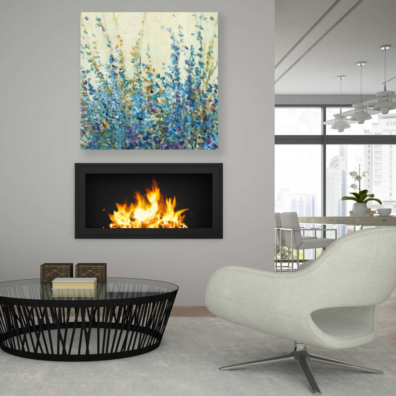 «Shades of Blue II» par Tim O'Toole, art mural en verre acrylique, H 36 po x l 36 po x P 0,2 po