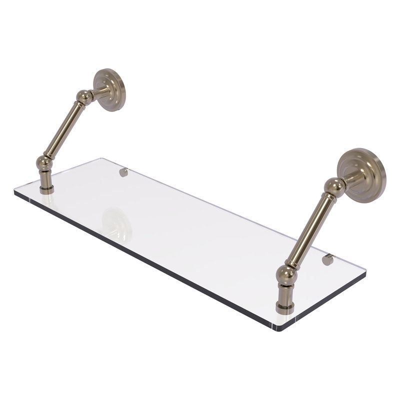 Jhene Bracket Shelf, Antique Pewter, 8" H x 24" W x 8" D