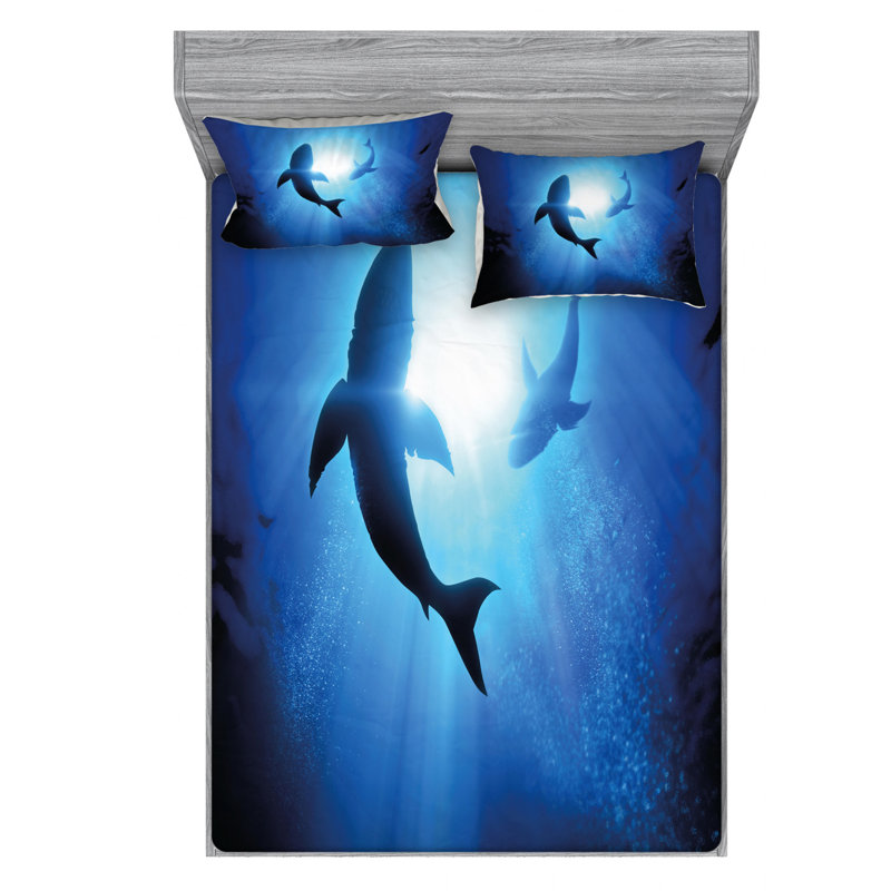 Microfiber Sheet Set, Queen Sheet Set with Fitted Sheet