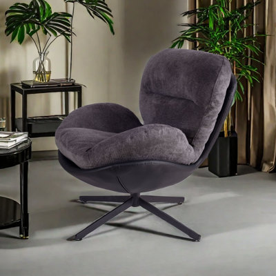 360° Swivel Chenille Accent Chair by Ivy Bronx