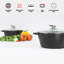 SQ Professional Nea 5 Pieces Aluminium Non-Stick Cookware Set with Glass Lids-1564431839