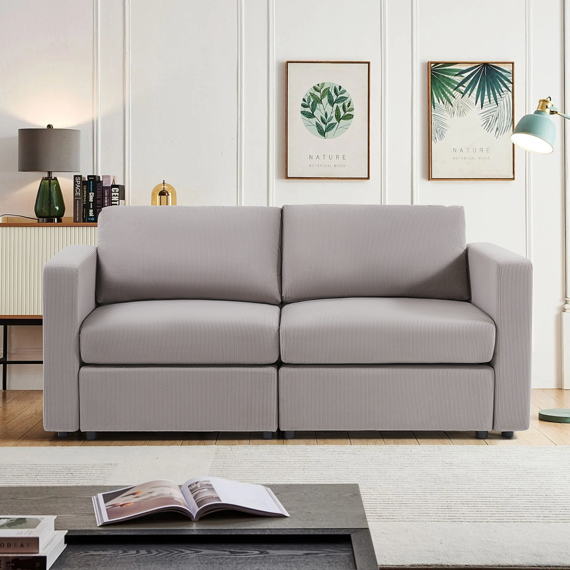 Corduroy sleeper online sofa