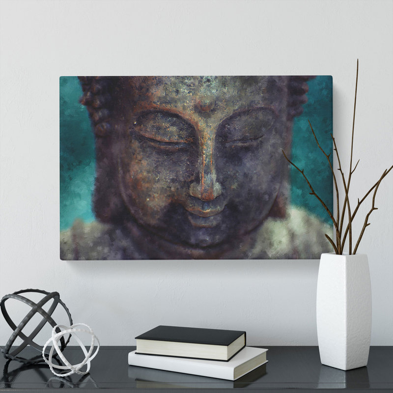 Buddha Statue Vol.10 - Wrapped Canvas, 50cm H x 76cm W x 3cm D