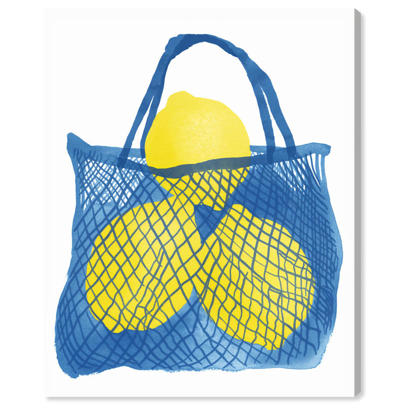 Lemon Loom Coastal Beach Wrapped Canvas Art, 45" x 36"