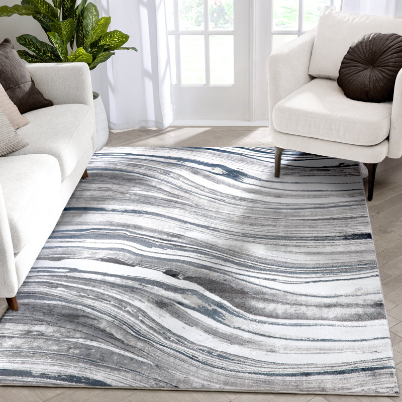 Verity Stella Abstract Synthetic Area Rug, Rectangle 160cm x 220cm