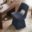 Chaise pivotante en chenille moderne, dossier ouvert - Conception rotative à 360 ° pour la salle à manger-1395273662