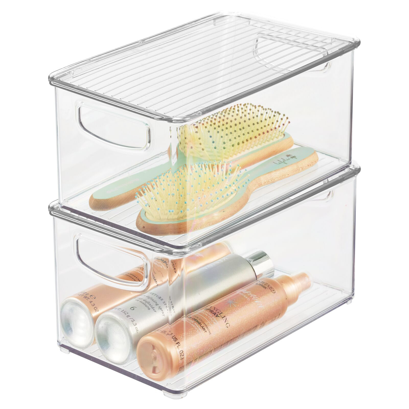 mDesign Plastic Bathroom Storage Container Set | Wayfair